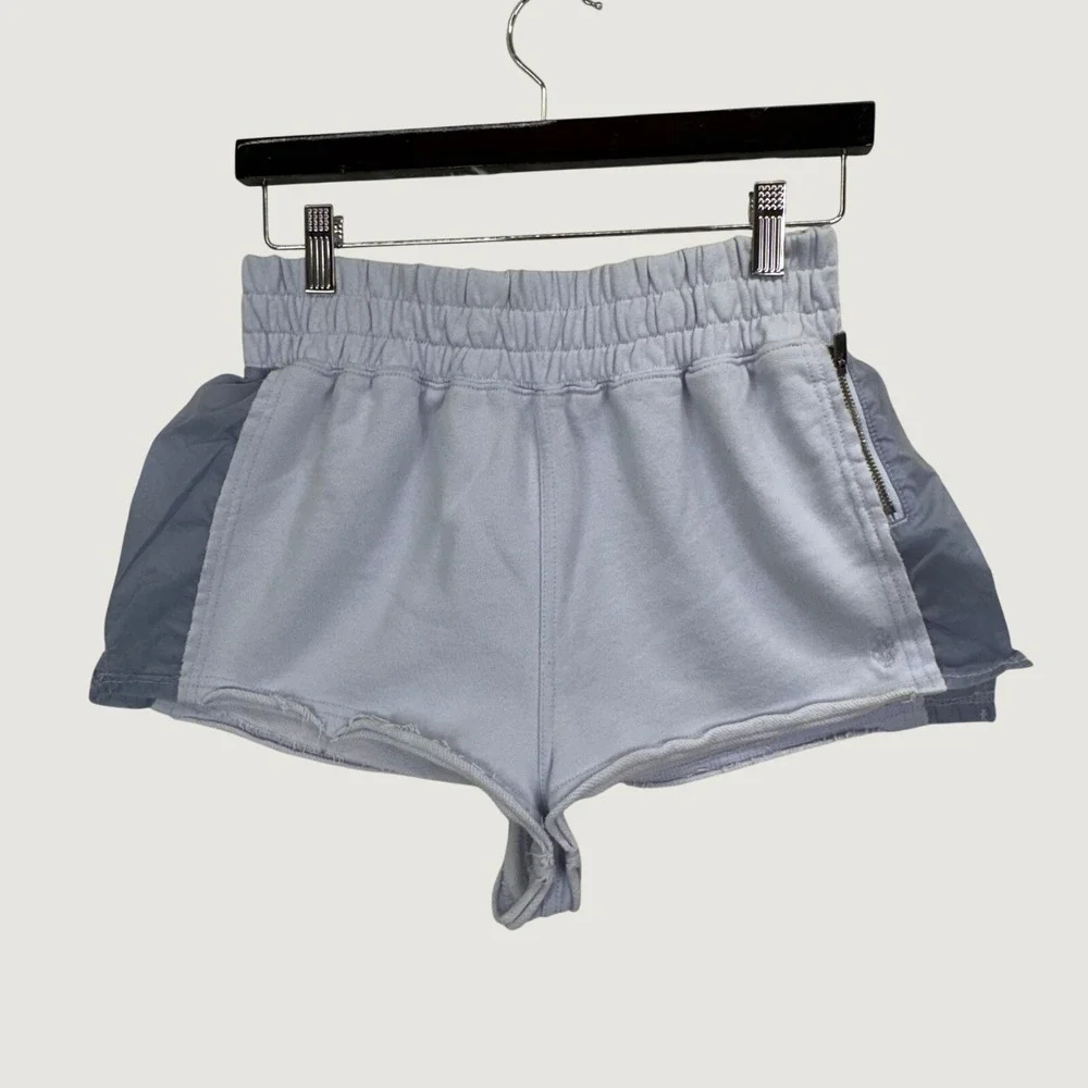 Free People Movement Shorts‎ S Purple Mixed Media Athletic Gym Athleisure